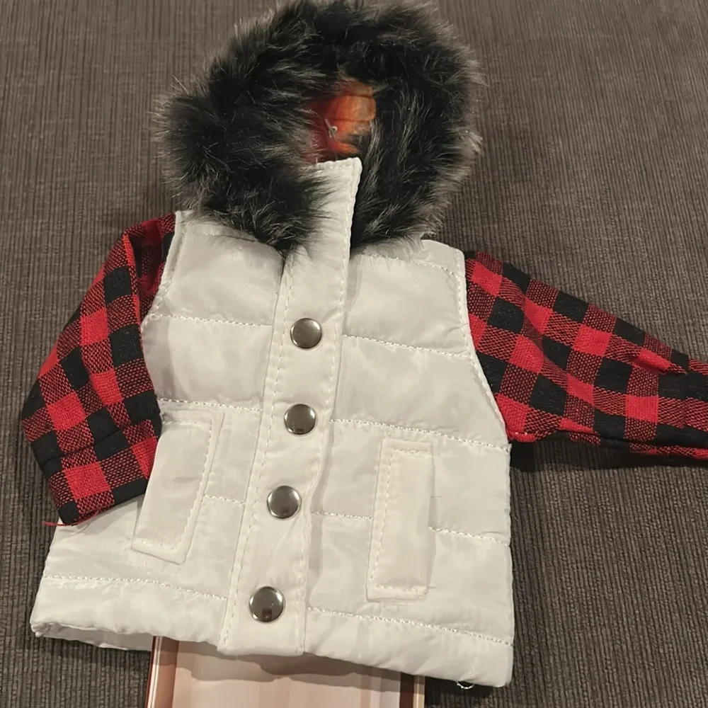 Wine Bottle puffer Jacket outfit NEW